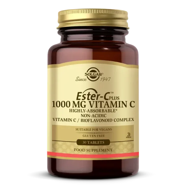 اقراص الايستر سي من سولجار بخلاصة فيتامين سي 30 كبسولة 1000 مجم