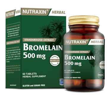 حبوب Bromelain من NUTRAXIN بتركيز 500 مجم 60 حبة