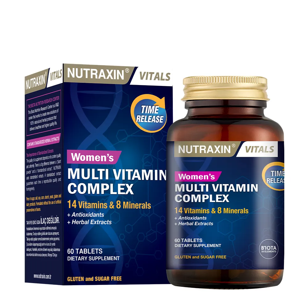 nx-multi-kadn-kutu حبوب Nutraxin Multivitamin للنساء 60 قرص - الصورة 1