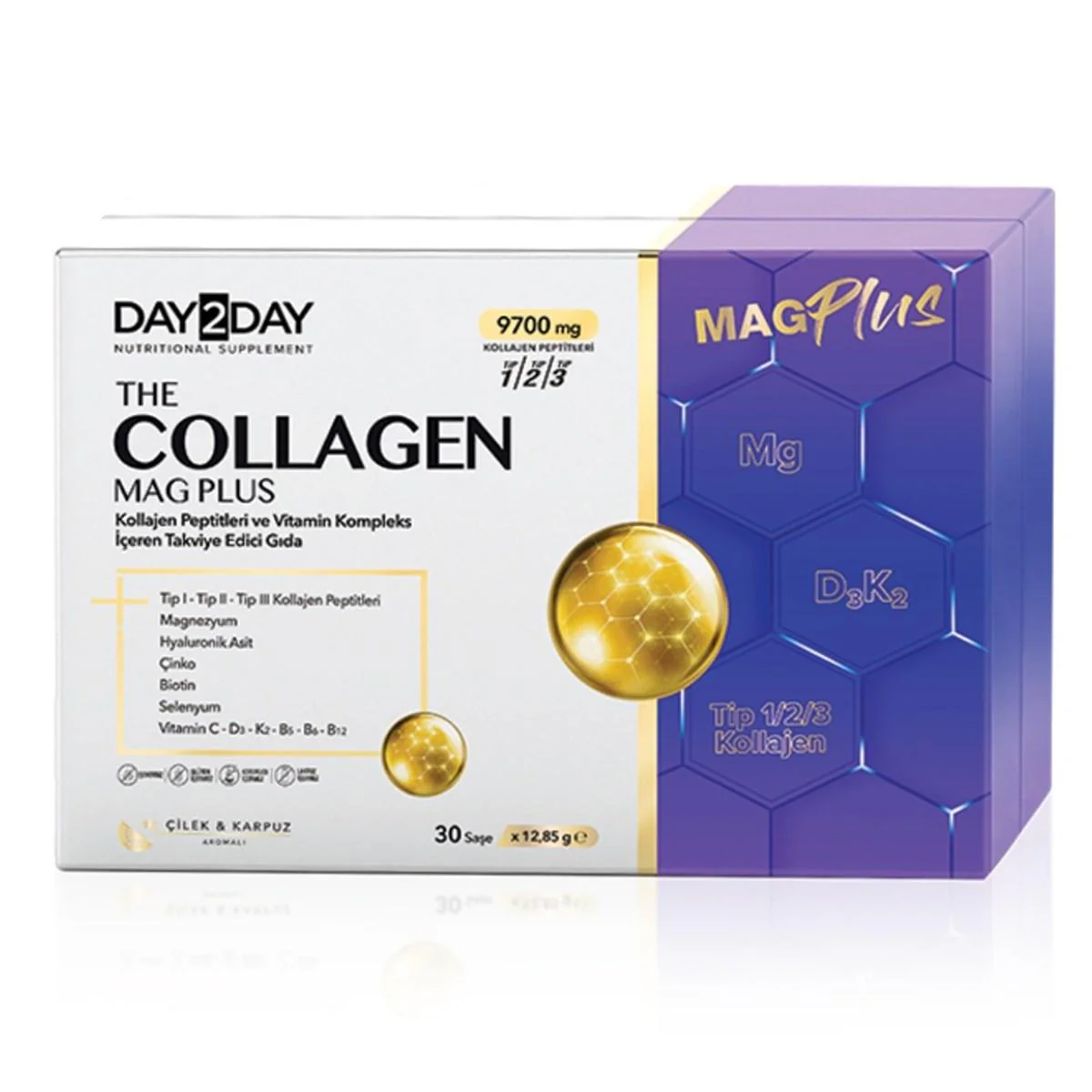 the-collagen-mag-plus-30-sachet-or-day2day-lujain-beauty.webp مسحوق الكولاجين بالمعادن والفيتامينات داي تو داي - 30 كيس | Day2Day - الصورة 1