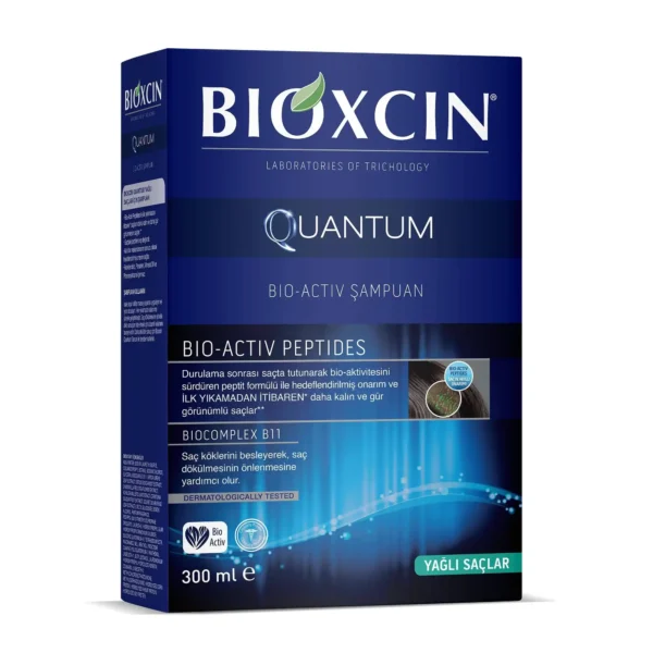 Bioxcin Quantum – شامبو منح-الحجم (للشعر الدهني: المتساقط والفاقد للحجم)