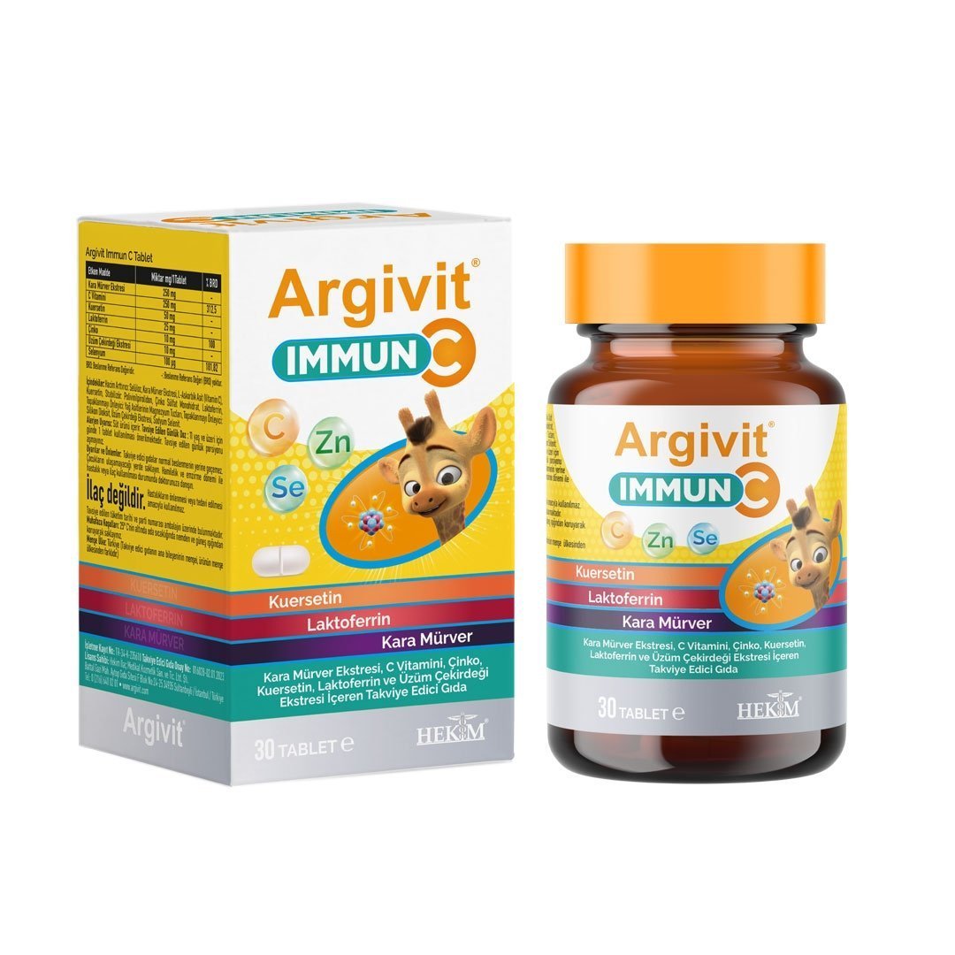 argivit-immun-c-tablet-23.jpg أقراص أرجيفيت إمون سي مكمل غذائي لدعم المناعة 30 حبة - الصورة 1