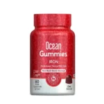 علكات الحديد القابلة للمضغ – بنكهة الفراولة Ocean Gummies Iron