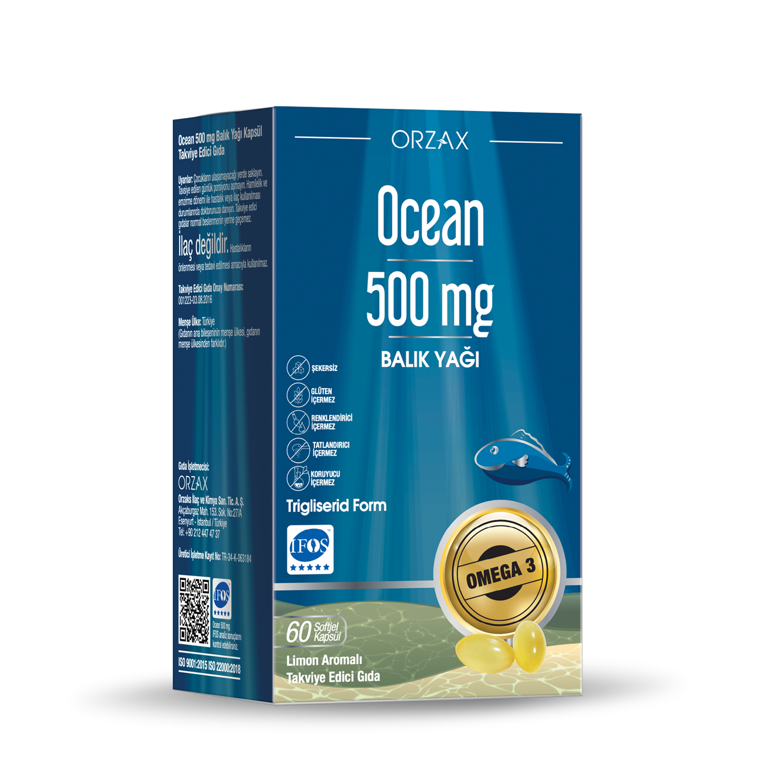 Ocean_500_BalikYagi.png أورزاكس أوشن أوميغا 3 – 500 ملغ - الصورة 1