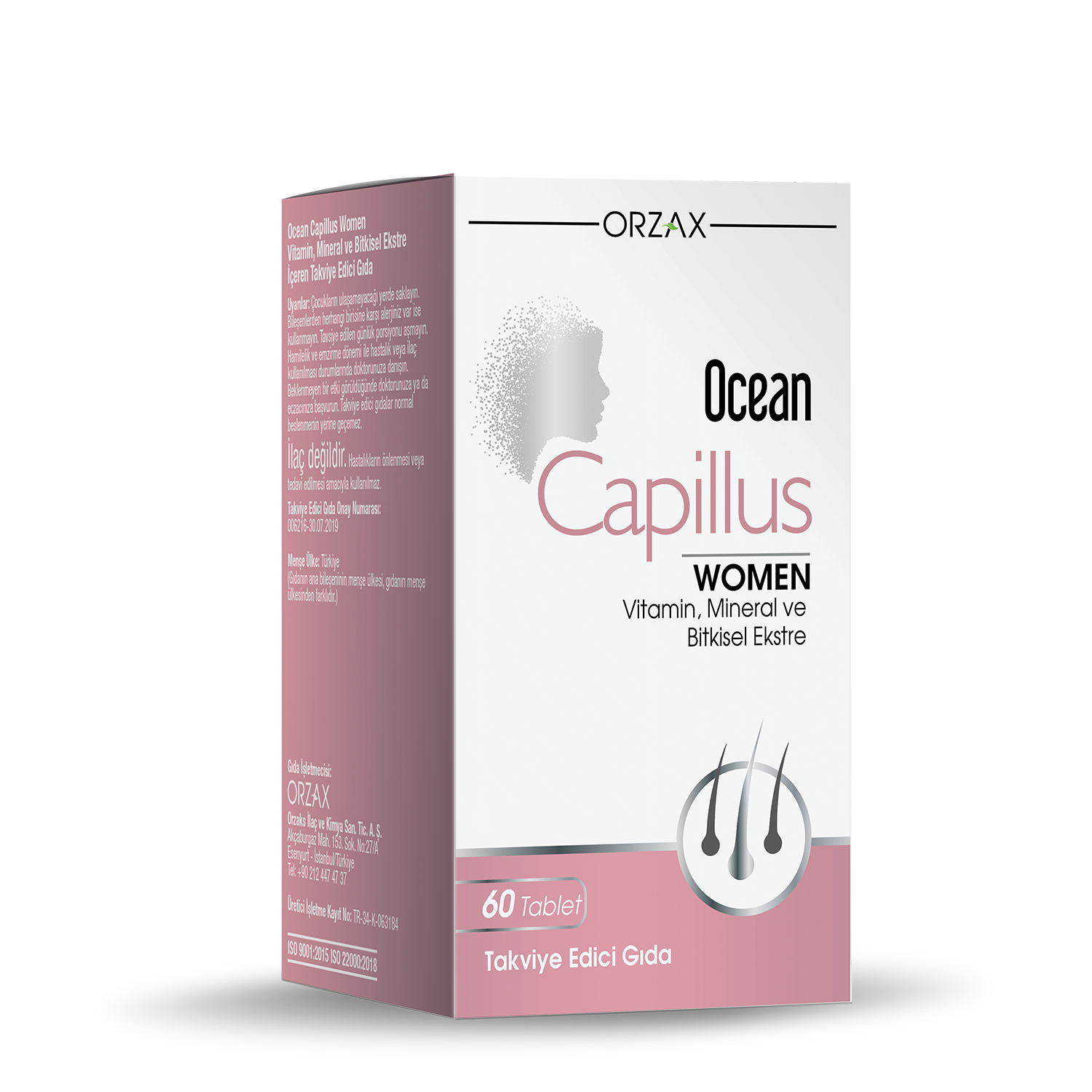 Ocean_Capillus_Kadin.png أورزاكس أوشن كابيلاس للنساء (Ocean Capillus Women) – 60 قرص - الصورة 1