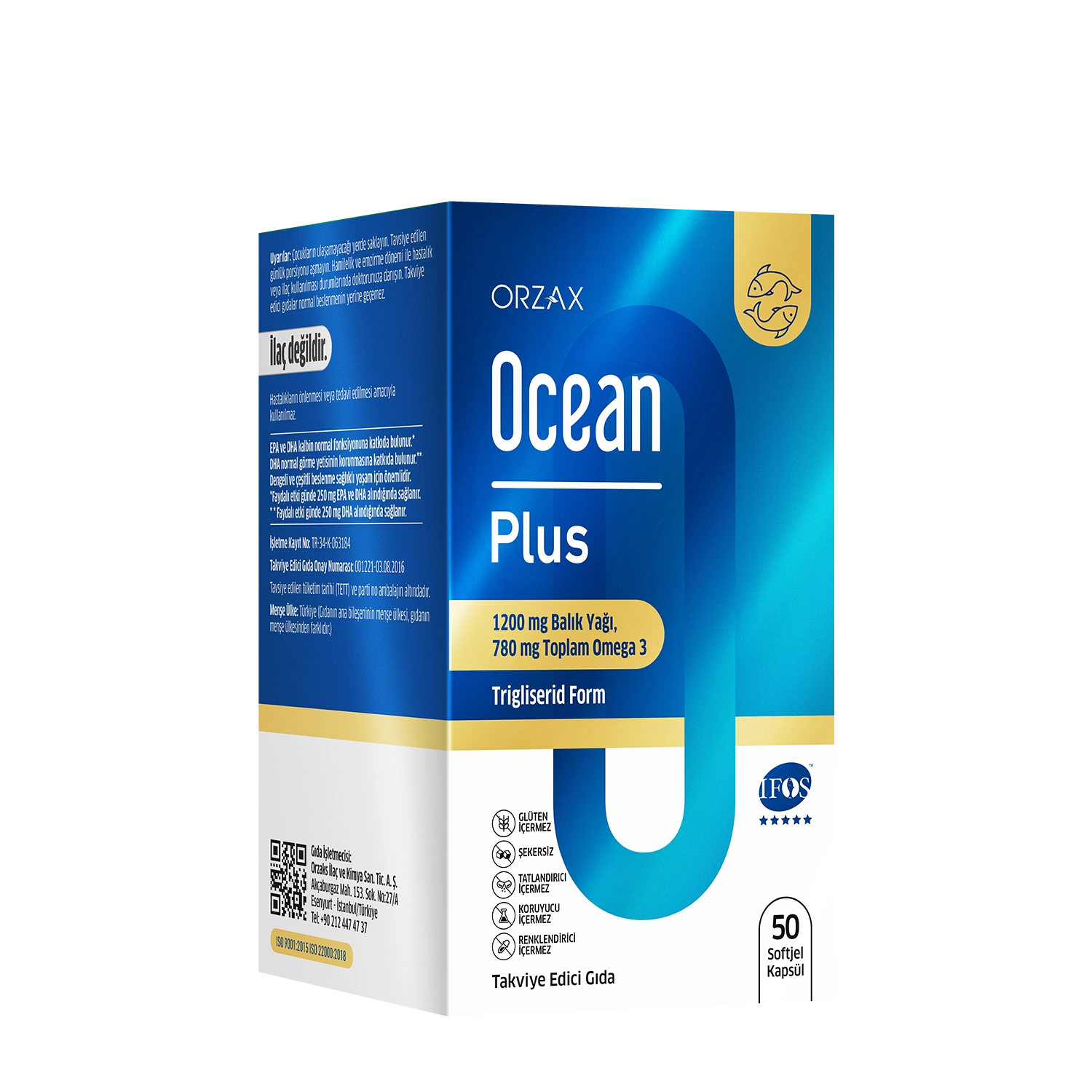 Ocean_Plus_50_1500x1500px أورزاكس أوشن بلس 1200 ملغ – أوميغا 3 عالي النقاء - الصورة 1