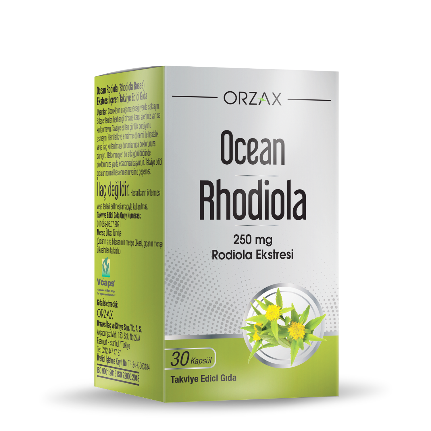 Ocean_Rhodiola.png أورزاكس أوشن روديولا (Ocean Rhodiola Tablet) – 250 ملغ - الصورة 1