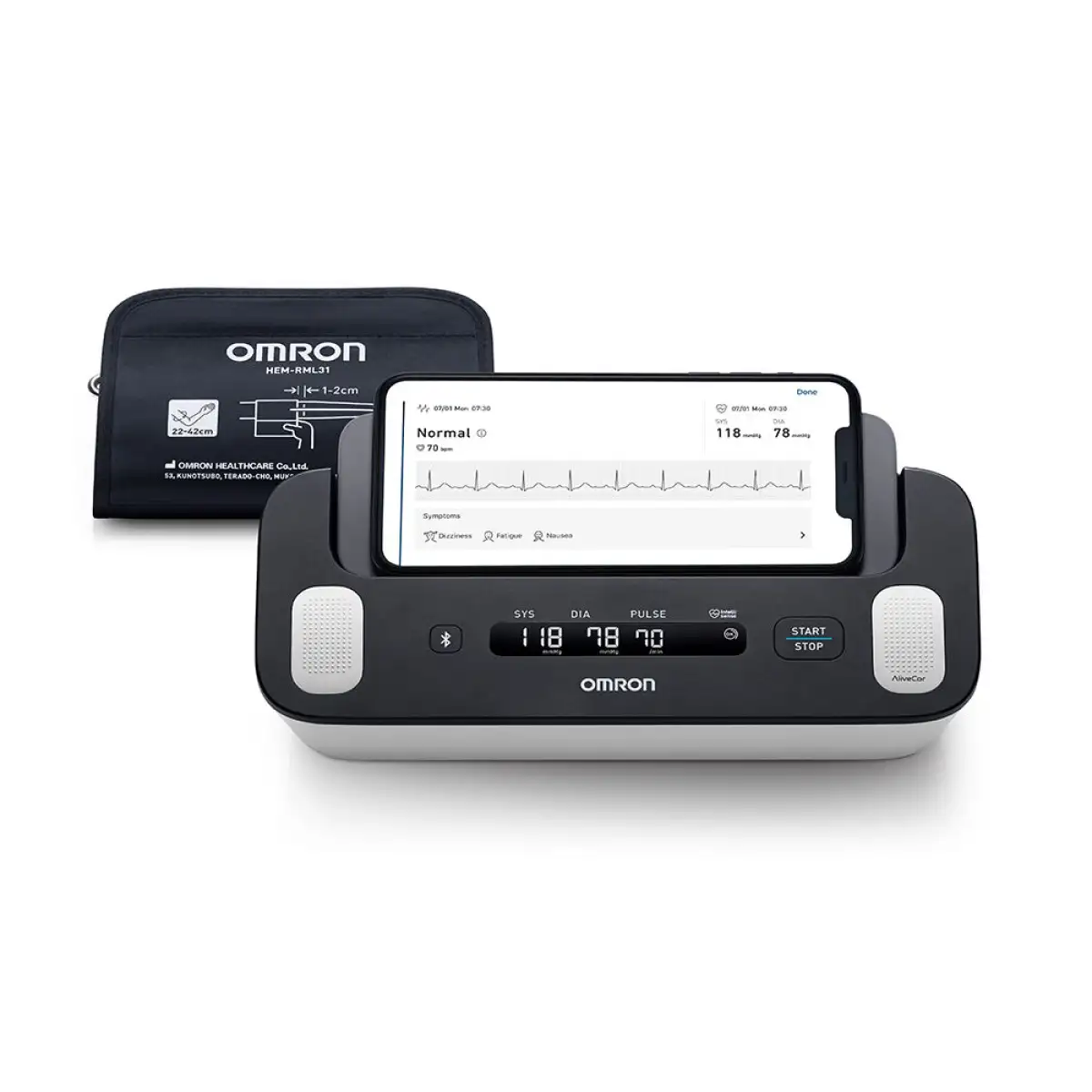complete_01-2 أومرون كومبليت (OMRON Complete) – جهاز قياس ضغط الدم وتخطيط القلب ECG في جهاز واحد - الصورة 1