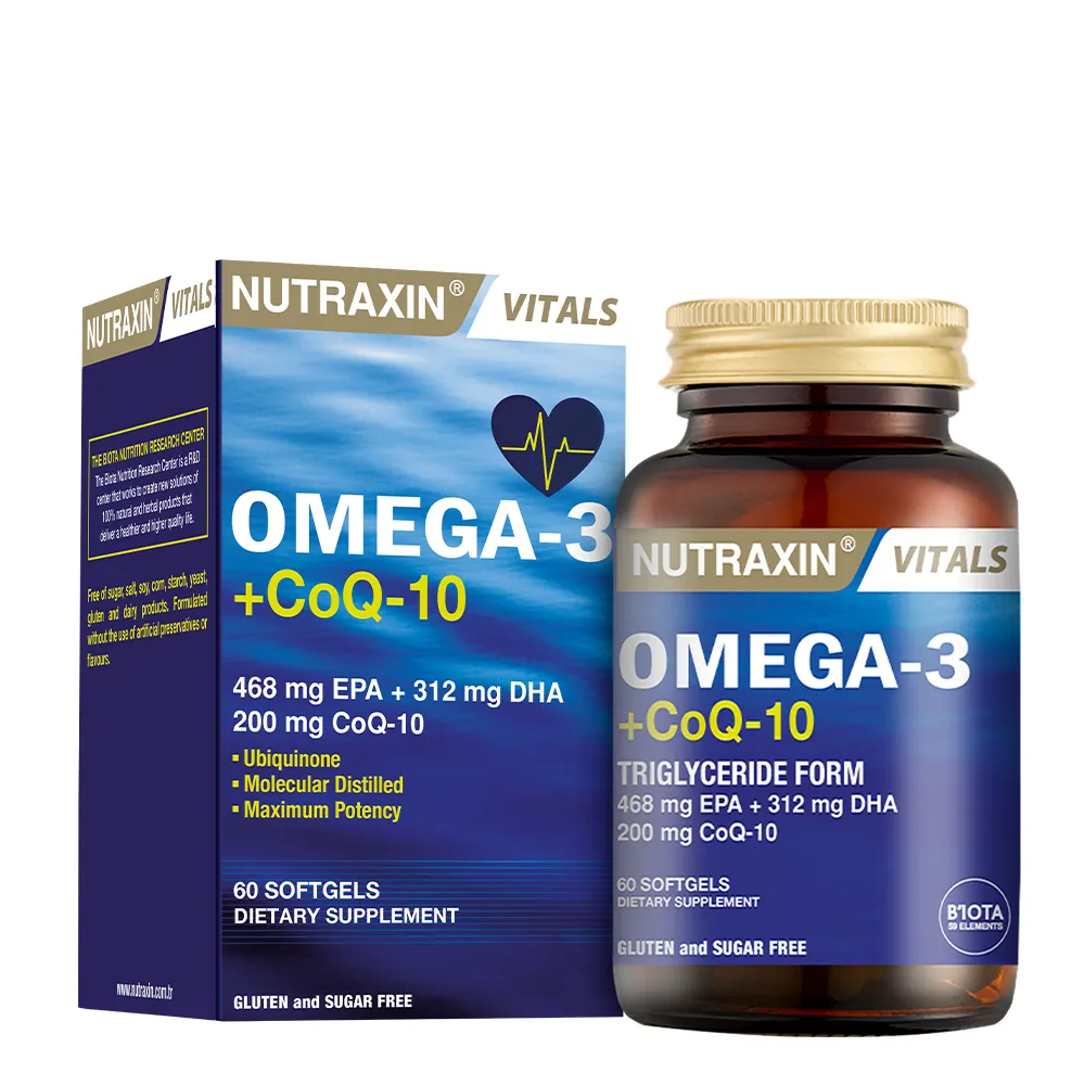 nx-omega-3-q10 نوتراكسين أوميغا 3 + كوإنزيم Q10 – 2000 ملغ - الصورة 1