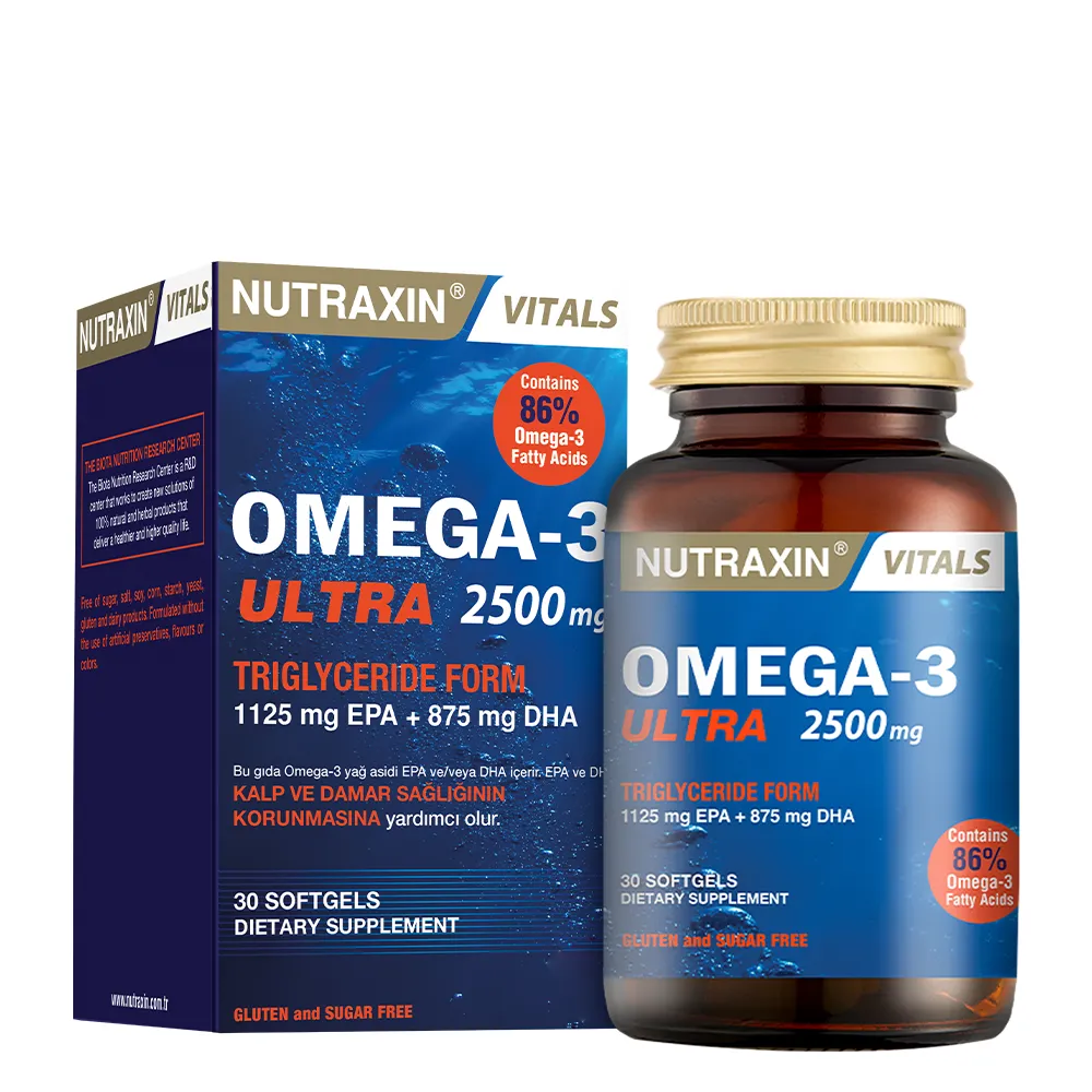 omega-3-ultra-2500-mg نوتراكسين أوميغا 3 ألترا – 2500 ملغ (Omega-3 Ultra 2500 mg) - الصورة 1