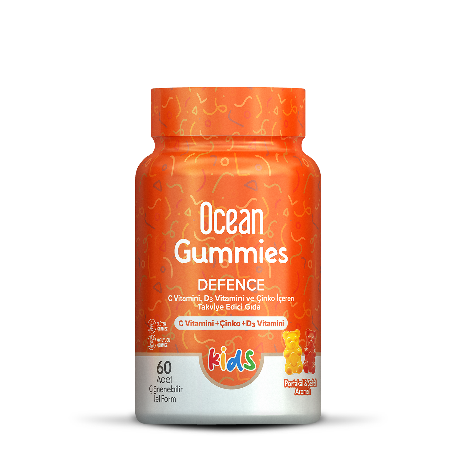أوشن جميز ديفنس كيدز Ocean Gummies Defence Kids – 60 علكة لدعم مناعة الطفل