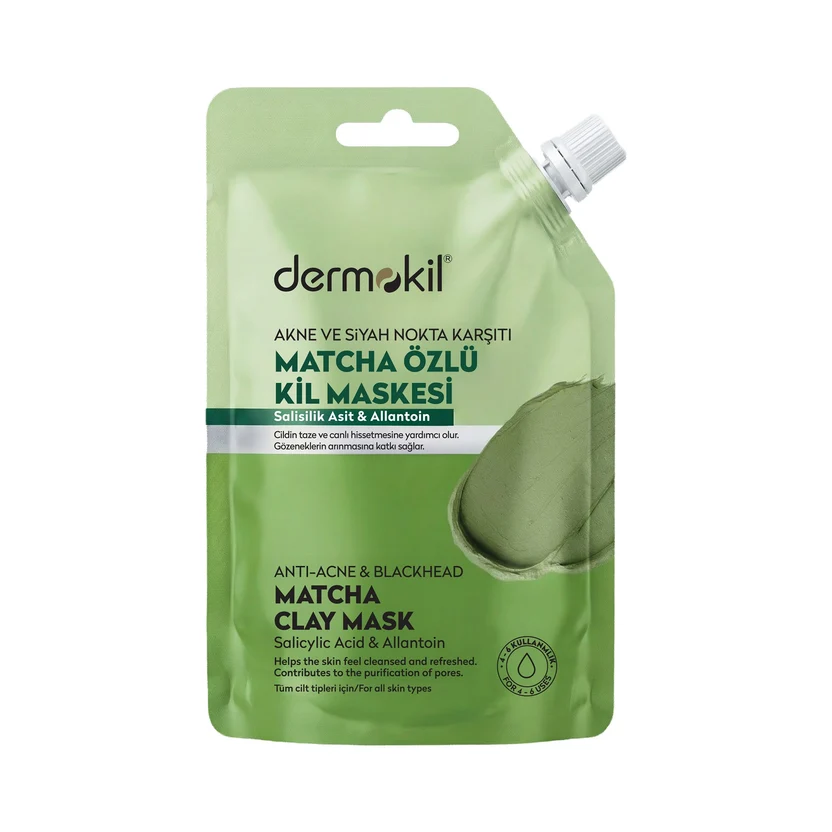 akne-ve-siyah-nokta-karsiti-matcha-ozlu-kil-maskesi-30-ml-1 قناع ديرموكيل بالطين وخلاصة الماتشا لمقاومة حب الشباب والرؤوس السوداء – 30 مل