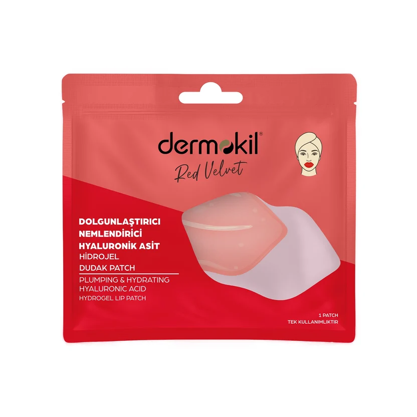 dermokil-dolgunlastirici-nemlendirici-hyaluronik-asit-hidrojel-patch-dudak-maskesi-1 قناع ديرموكيل الهيدروجيلي للشفاه بحمض الهيالورونيك – ترطيب وامتلاء
