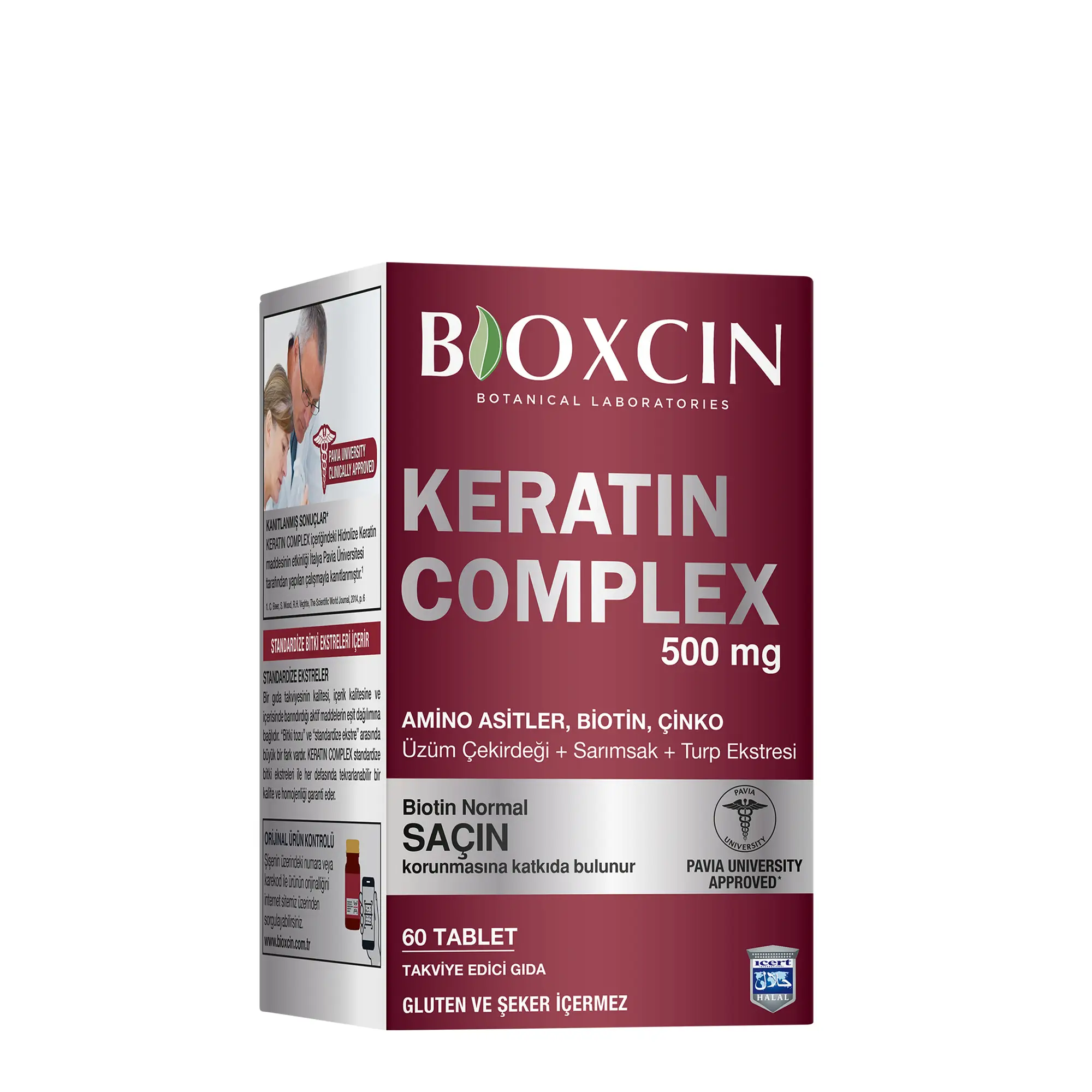 keratincomplex-tablet مكمل الكيراتين للشعر والبشرة والأظافر بيوكسين – 60 قرص